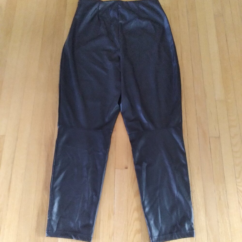 Elegant Vegan Leather Pants, Fabletics, Size - XL - Picture 3 of 6